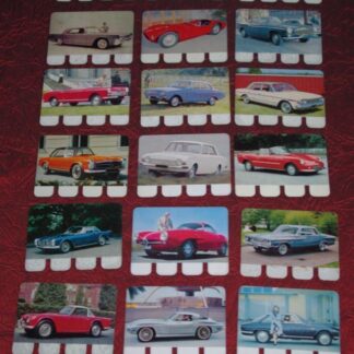 Lot 18 plaques publicitaires L'Auto à travers les âges offert par Coop années 60