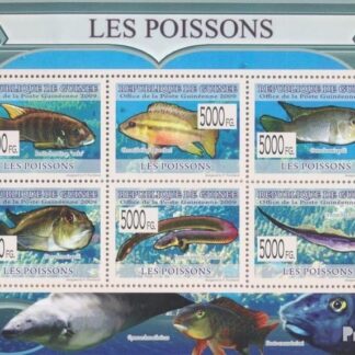 Guinée 6376-6381 Feuille miniature (complète. édition) neuf avec gomme originale