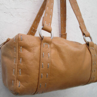 -AUTHENTIQUE  sac à main FRANCESCO BIASIA cuir TBEG vintage bag