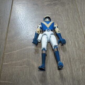 ! Ancienne figurine manga BIOMAN force bleue metal !