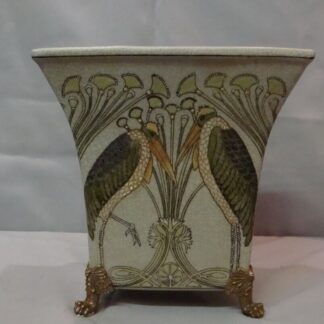 Vase Marabout Oiseau Style Art Deco Style Art Nouveau Porcelaine