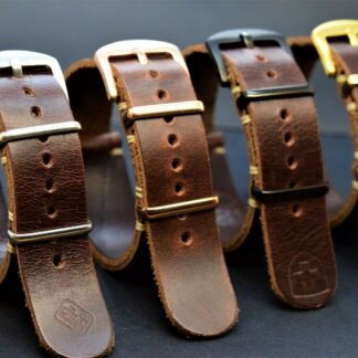 Bracelet montre en cuir,Zulu militaire strap,adapté la main Rolex,18/20/22/24 mm