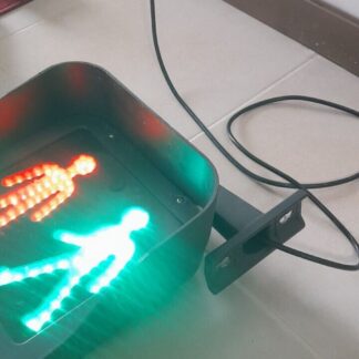 Luminaire Art Déco feu piéton véritable à Fixer. Avec Prise 230v Standard