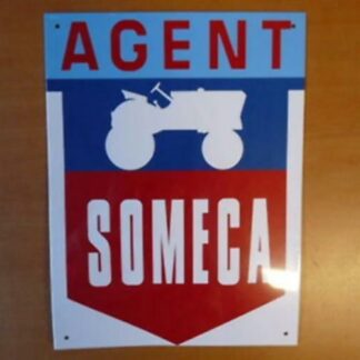 PB41 PLAQUE PUBLICITAIRE tolée age d'or Automobile n°85 : 21*28 cm SOMECA agent