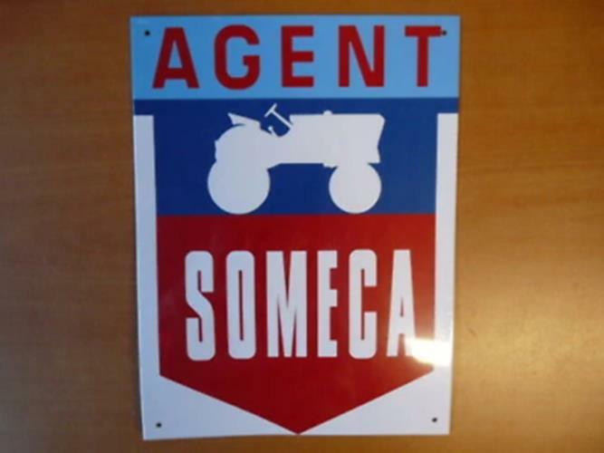 PB41 PLAQUE PUBLICITAIRE tolée age d'or Automobile n°85 : 21*28 cm SOMECA agent