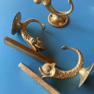 Ensemble de poissons dorés pour salle de bain/ support tablette/crochet Art déco