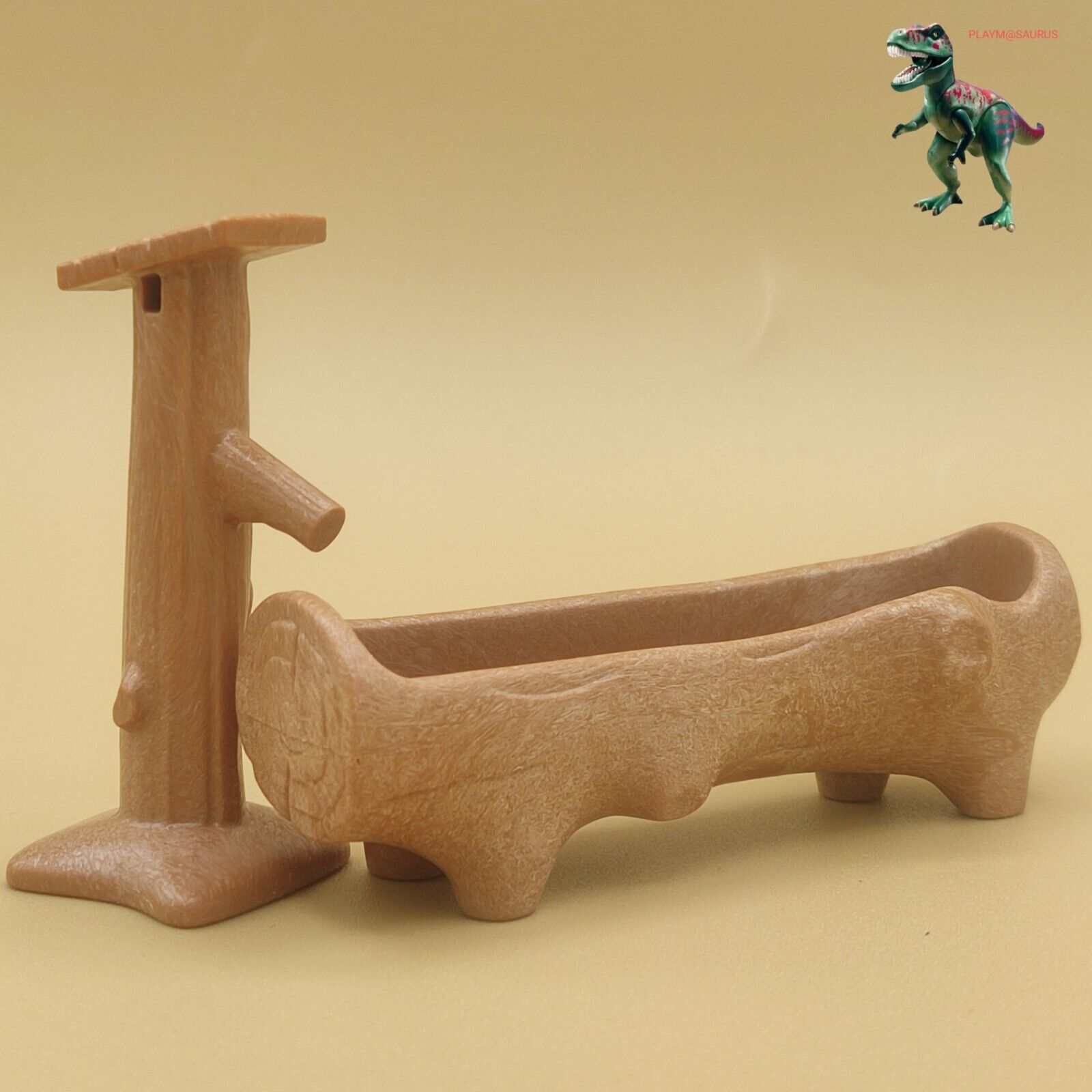 Playmobil abreuvoir tronc en bois-ferme-étable-ranch-source d'eau