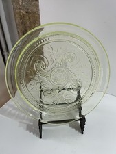 Assiette plateau De service liqueur Verre Jaune Verre ouraline Collection Déco 2