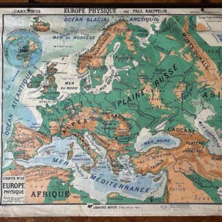 Affiche scolaire plastifiée Hatier n°13 - Europe Physique