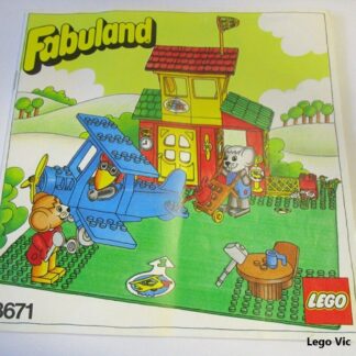 Lego Notice Instruction du Fabuland 3671 Airport Français