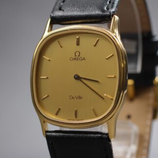 Montre Homme Vintage Années 70 Omega De Ville Cal.1365 Plaqué Or Quartz...