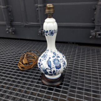 Ancien PIED de LAMPE PORCELAINE D'ART DE RODEZ Vintage Deco Design