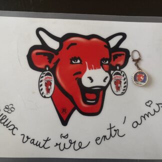 LA VACHE QUI RIT LOT COLLECTOR - AFFICHE PLASTIFIÉE- PORTE-CLÉ