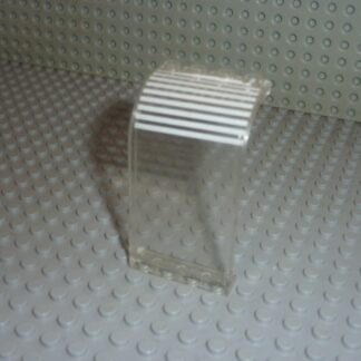LEGO Clear Panel 3 x 4 x 6 with Curved Top 2571pb01 + Sticker / Set  6376/10037