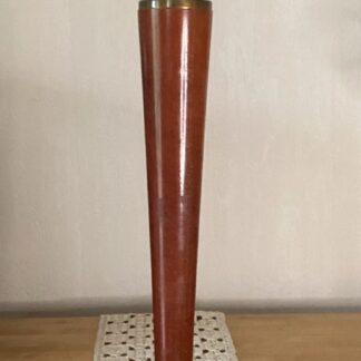 Pied De lampe Vintage Unilux Style Mazda Hêtre Verni Acajou 48 Cm De Haut