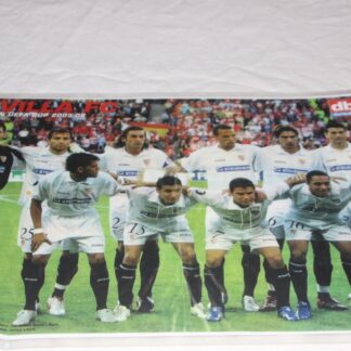 Affiche Plastifiée Du Sevilla FC Comme Champion De La UEFA CUP 2005-2006