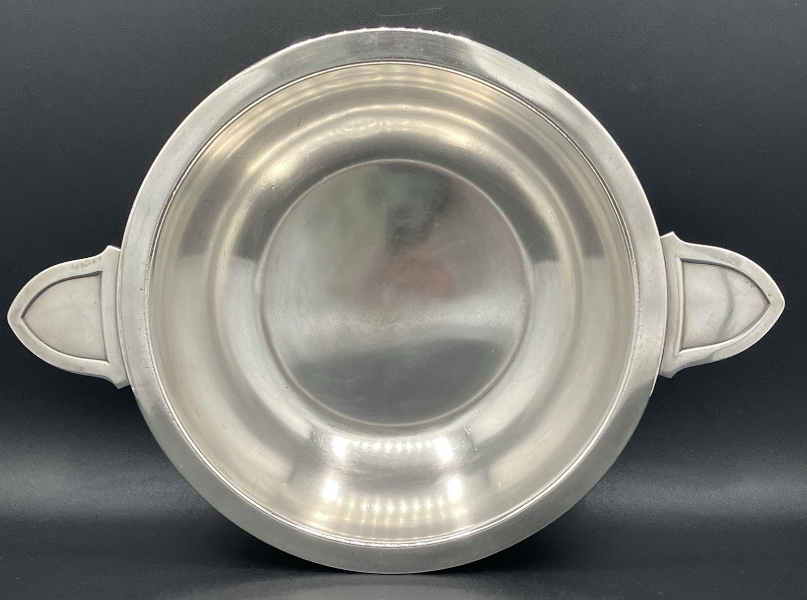 Coupe Christofle métal argenté à anses Art déco, modèle Luc Lanel