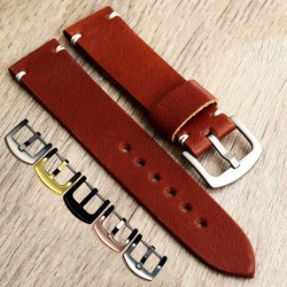 Bracelet montre en cuir, militaire strap 18 20 22 24 26 mm buffle watch Band