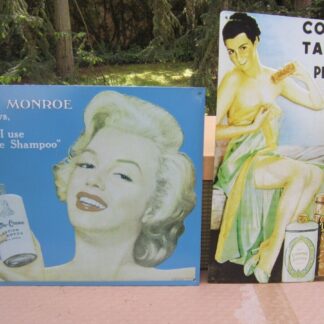 LOT (2) PLAQUES PUBLICITAIRES TOLE 40 X 30 PARFAIT ETAT