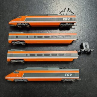 Lima HO TGV Orange Locomotive Motrice Voitures Vintage Modelisme Ferroviaire