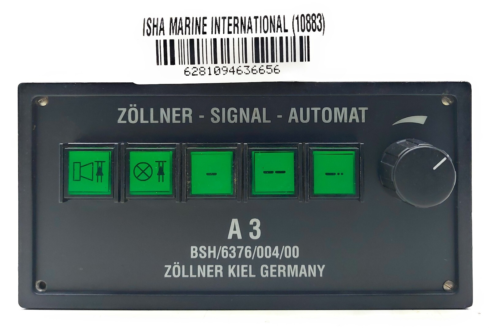 Zollner Kiel Bsh / 6376/004/00 Interrupteur Contrôleur Panneau