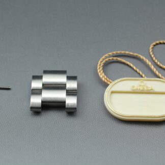 [NEUF] Pièces de montre OMEGA 2 bracelets d'origine Seamaster 2201.50 18 mm...