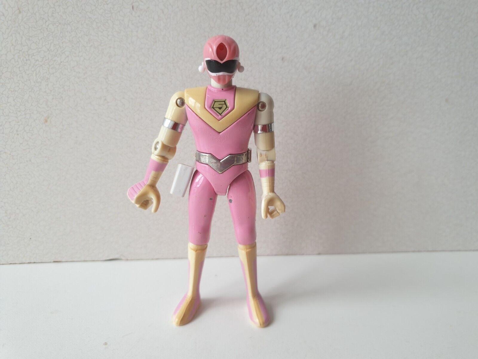 Figurine Bandai Bioman force rose - articulée Vintage année 1987