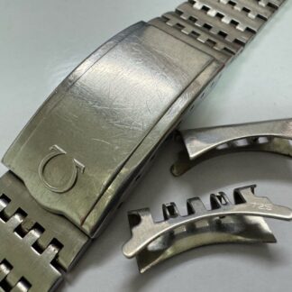 Bracelet de montre authentique OMEGA 1193/725 en acier inoxydable 18 mm #006
