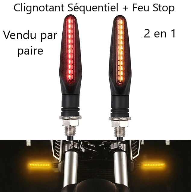 Clignotant LED + Feu Kawasaki Z 750 Z1000 Z800 Z900 ER6 Z650 ZX6 ZX10 Versys RS