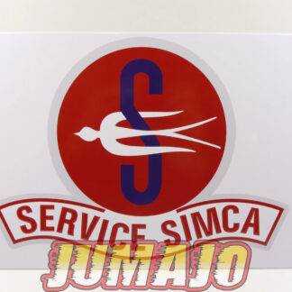 PB224 PLAQUES PUBLICITAIRE tôlée age d'or de l'Automobile 20x30cm Simca service