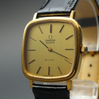 Vintage 1970s Omega De Ville Cal.1330 Ref.191.0045 Gold Dial Men’s [Near Mint]