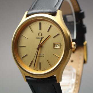 Vintage 1980s OMEGA De Ville Quartz Gold Dial Cal.1342 Ref.192.0033 [Near Mint]
