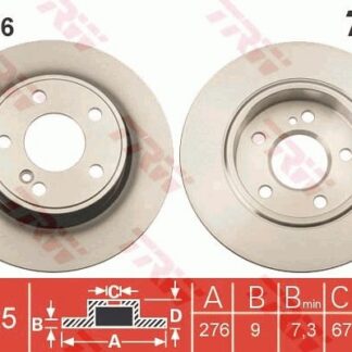 Disque de frein TRW DF6376