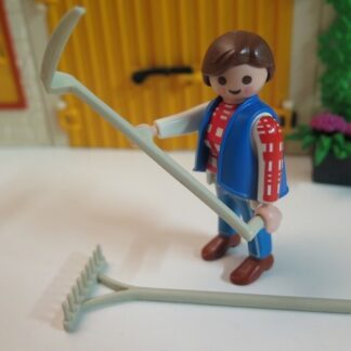 fermière gardienne de chèvres PLAYMOBIL 3116 FERME 3072 3120 3555 3716 3775 4490