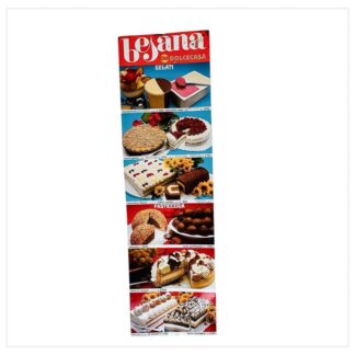 Plaque Publicitaire Tarifs Gâteaux Glaces Vintage BESANA DOLCECASA 72 Livres