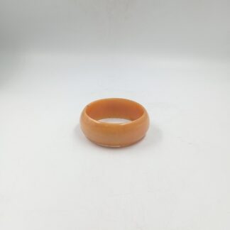 Bracelet Jonc Manchette Bakélite Cataline Beige Marbré Ambre Art Déco 1930 1940