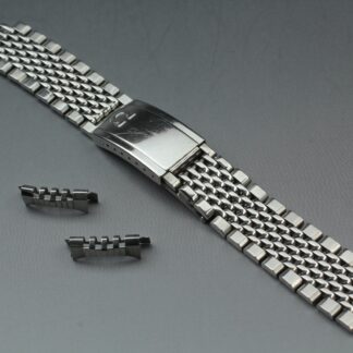 Bracelet montre-bracelet homme vintage Exc+5 OMEGA 18mm acier inoxydable...