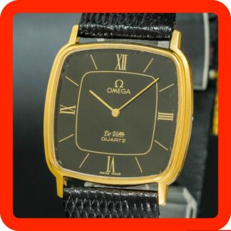 Montre Homme Vintage 1979 OMEGA De Ville Cal.1365 191.0102 Carrée Or Noir