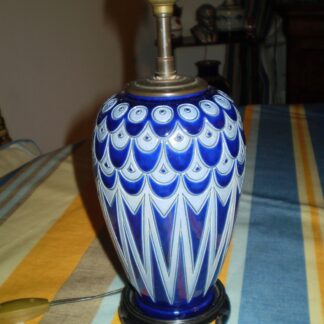 pied de lampe Art Déco céramique émaillée années 1930