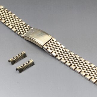 Bracelet vintage Exc+5 OMEGA 18mm or homme acier inoxydable 609 extrémité...