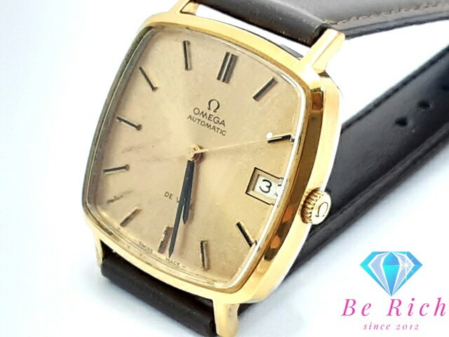 Montre-Bracelet OMEGA De Ville AT MD1620060 Or SS GP Cuir Auto Analog Watch