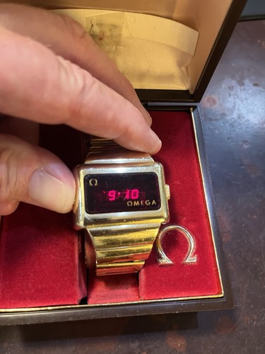 Omega Time Computer 2 Men's Watch w/LED Digital Display, Works And Looks Great!!