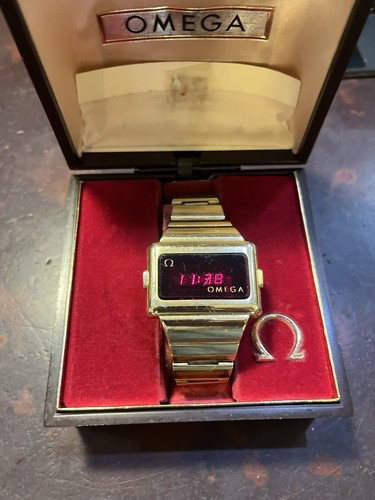 Omega Time Computer 2 Men's Watch w/LED Digital Display, Works And Looks Great!!