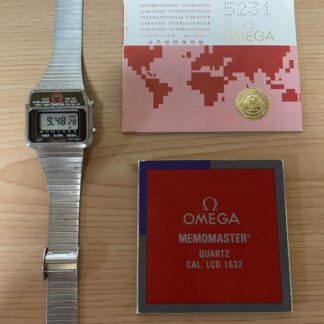 Omega Memomaster Cal.1632 Vintage Numérique Quartz Montre Hommes Original Marche
