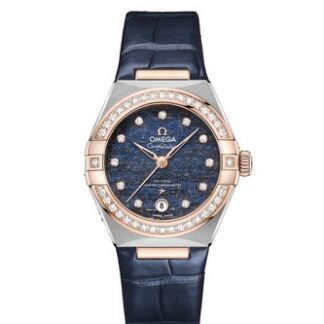 OMEGA 13128292099003 CONSTELLATION DMD BLUE LEATHER 29MM