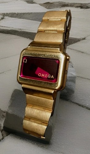 VINTAGE OMEGA TIME LED COMPUTER CONSTELLATION Gold (No Movement)
