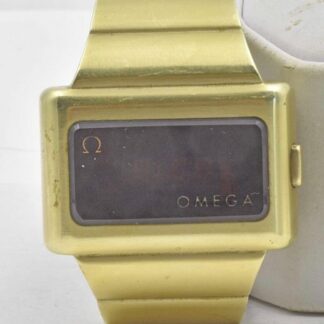 Men's Stainless Steel 1974 OMEGA Time Computer LED Digital Retro Watch Original