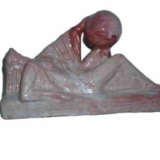 CERAMIQUE STATUETTE ART DECO SIGNEE