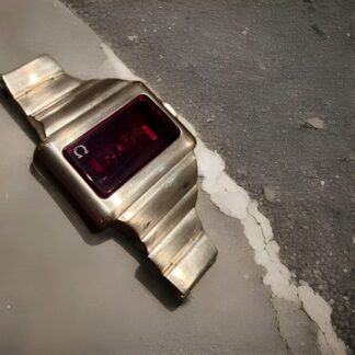 VINTAGE OMEGA TIME LED COMPUTER OMEGA 1601 TC1 80 Micron White Gold.