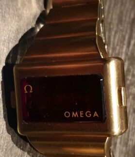 OMEGA TIME COMPUTER LED VINTAGE OMEGA 1601 TC2 Gold